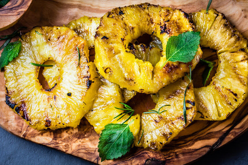 GRILLED PINEAPPLE ON THE BBQ- Susan Terry